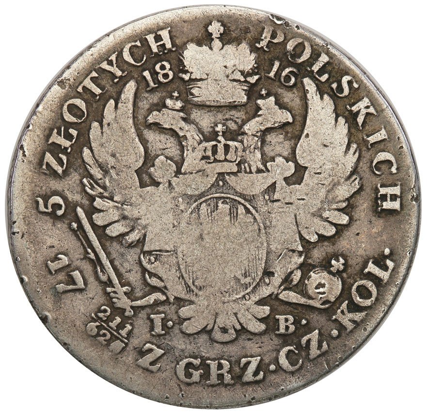 Królestwo Polskie/Rosja. Aleksander I. 5 złotych 1816, Warszawa